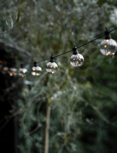 Garden Trading Outdoors Smoked Solar Festoon Linear Lights - 10 Bulbs House of Isabella UK