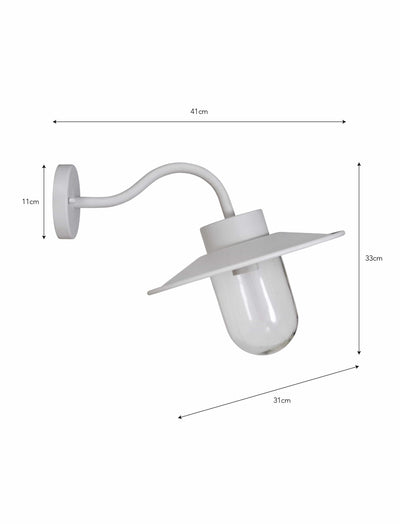 Garden Trading Outdoors Swan Neck Light - Lily White House of Isabella UK