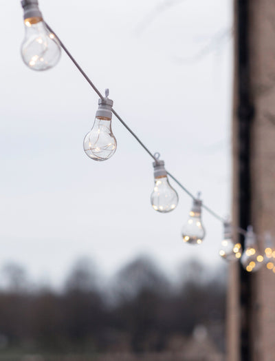 Garden Trading Outdoors White Festoon Classic Lights - 20 Bulbs House of Isabella UK