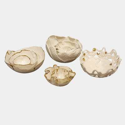 Porcelain Fluted Bowls set of 2