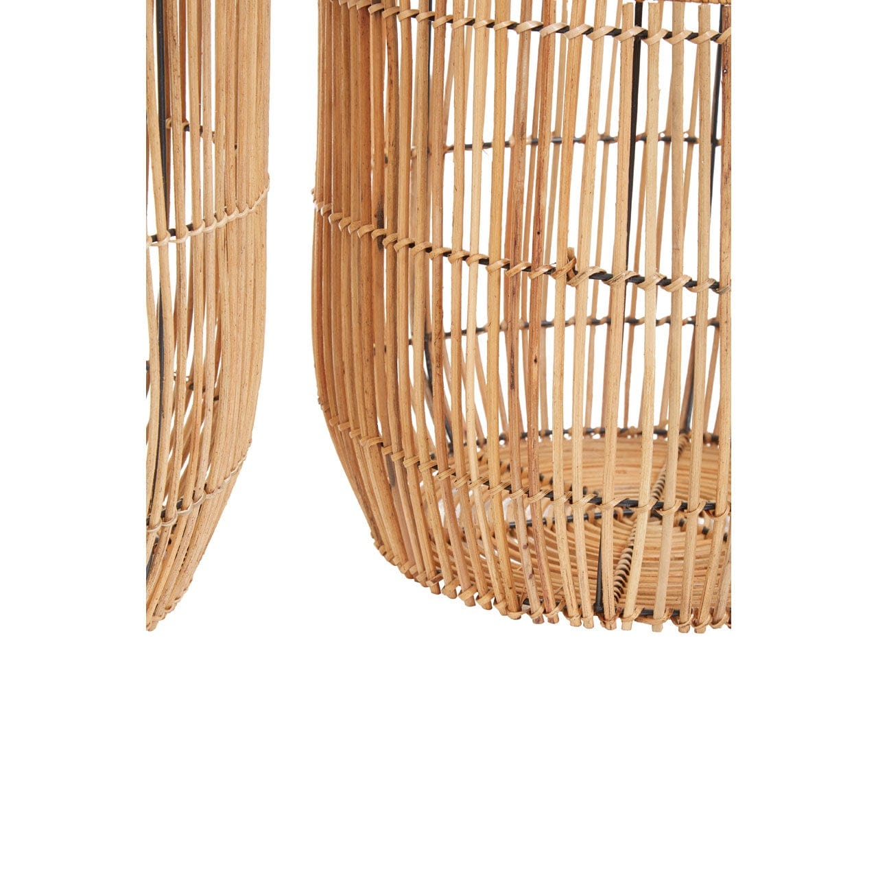 Hamilton Interiors Accessories Arnu Set Of 2 Natural Rattan Baskets House of Isabella UK
