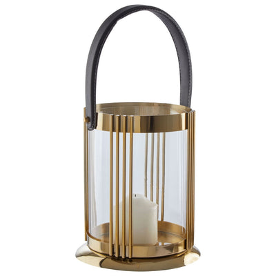 Hamilton Interiors Accessories Astro Small Gold Finish Lantern House of Isabella UK
