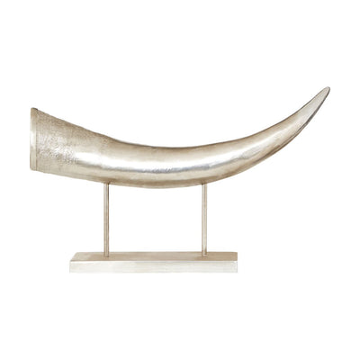 Hamilton Interiors Accessories Boho Large Silver Horn Ornament House of Isabella UK