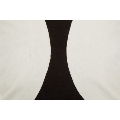 Hamilton Interiors Accessories Bosie Ozella Black And White Semi-Circular Design Cushion House of Isabella UK