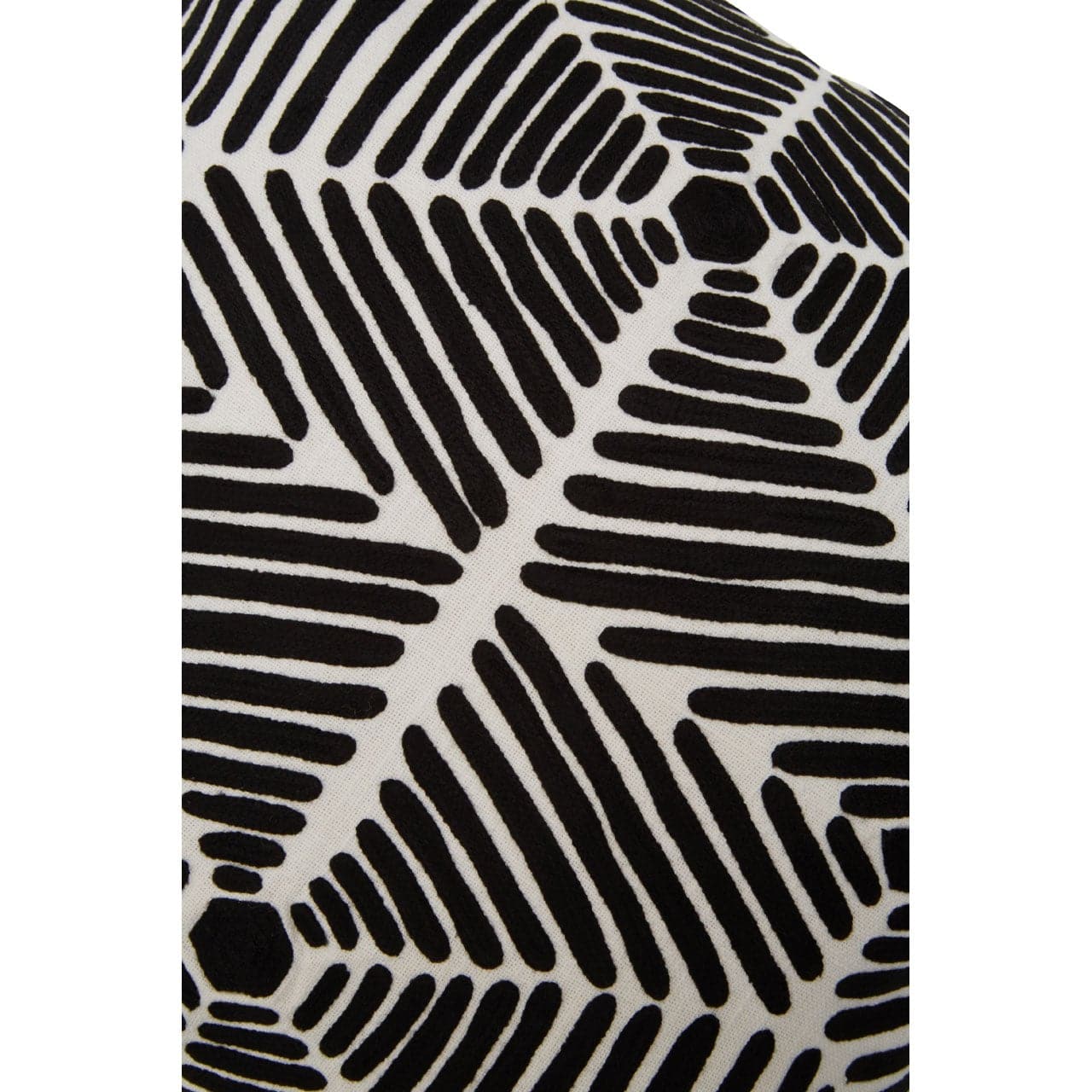 Hamilton Interiors Accessories Bowie Ozella Black And White Square Cushion House of Isabella UK