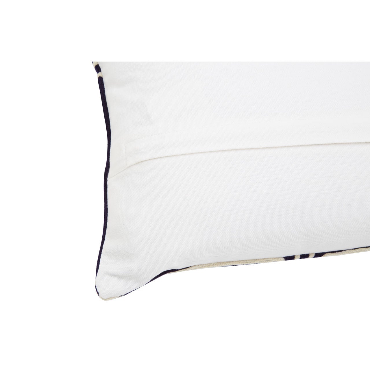 Hamilton Interiors Accessories Bowie Ozella Navy And White Rectangular Cushion House of Isabella UK