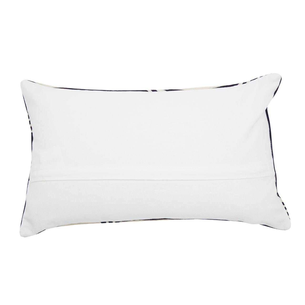 Hamilton Interiors Accessories Bowie Ozella Navy And White Rectangular Cushion House of Isabella UK