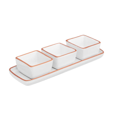 Hamilton Interiors Accessories Calisto Dishes On Tray - Set Of 3 House of Isabella UK