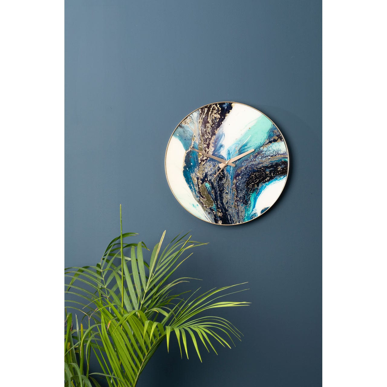 Hamilton Interiors Accessories Celina Turquoise Wall Clock House of Isabella UK