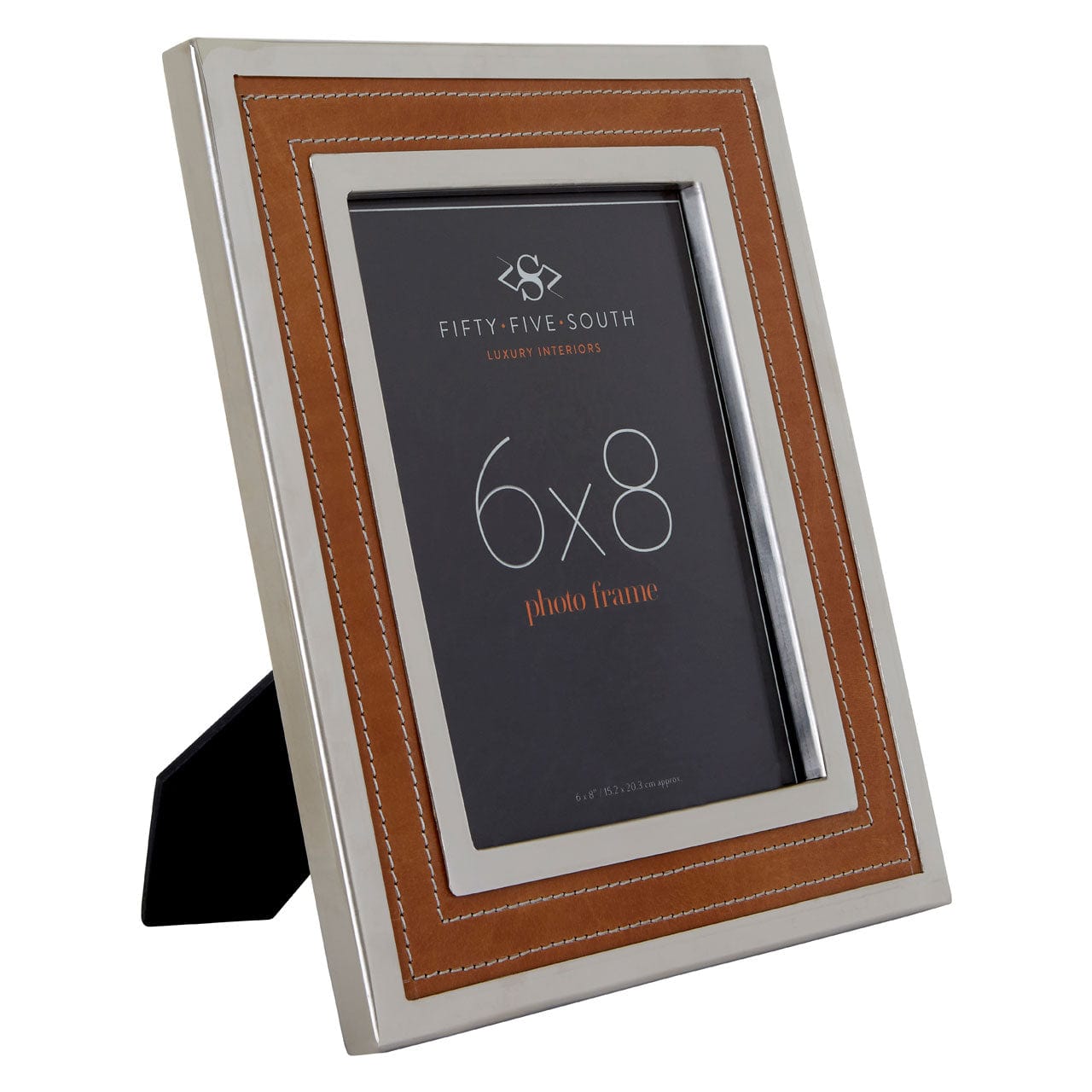 Hamilton Interiors Accessories Churchill Tan 6In X 8In Photo Frame House of Isabella UK