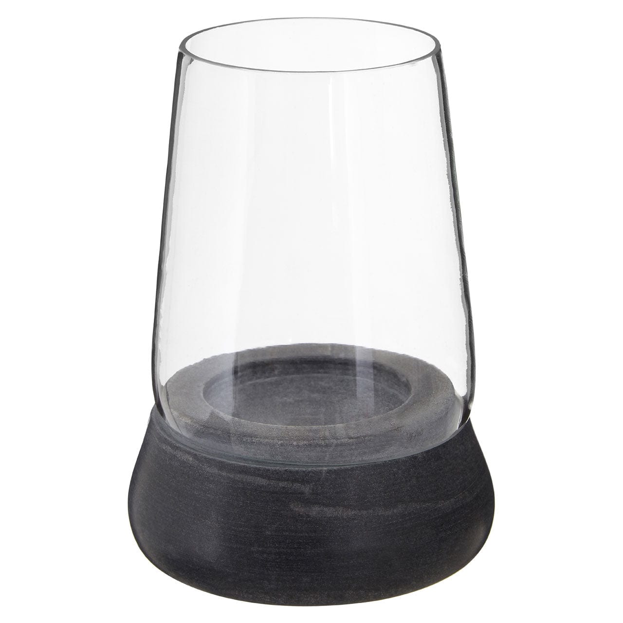 Hamilton Interiors Accessories Complements Grey Marble/Glass Candle Holder House of Isabella UK