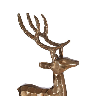 Hamilton Interiors Accessories Decorative Gold Finish Standing Stag House of Isabella UK