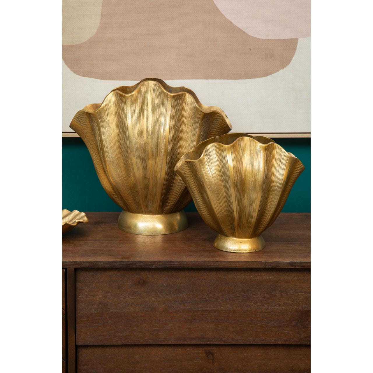 Hamilton Interiors Accessories Estrella Small Gold Finish Vase House of Isabella UK