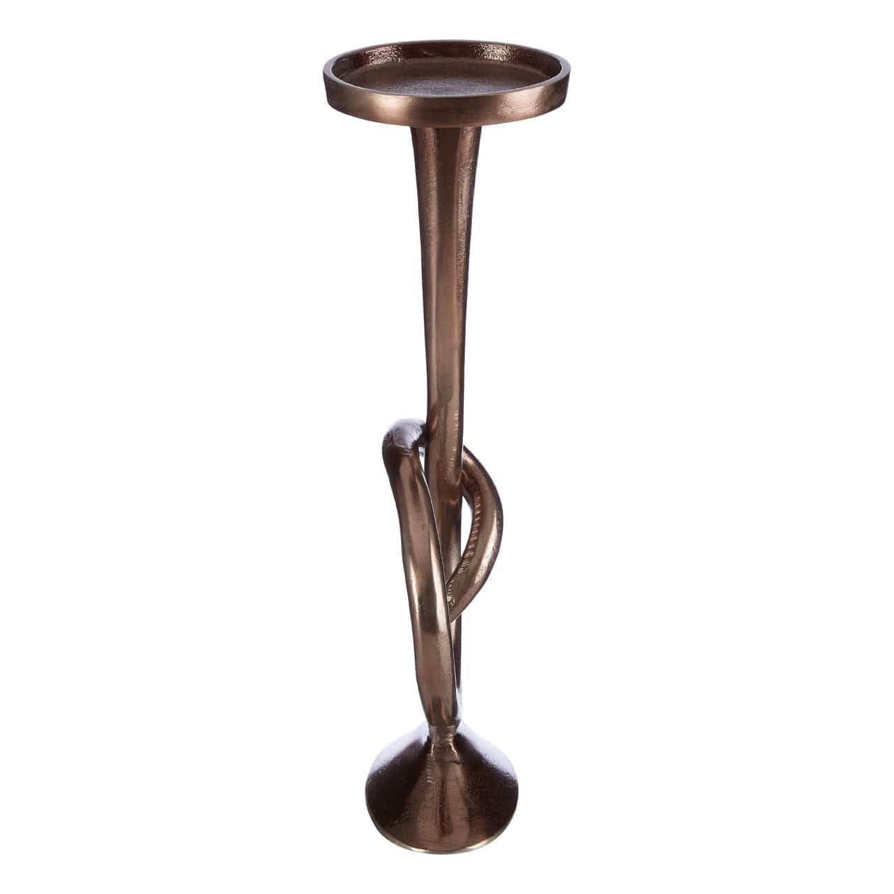 Hamilton Interiors Accessories Fifty Five South Twist Bronze Candle Holder House of Isabella UK