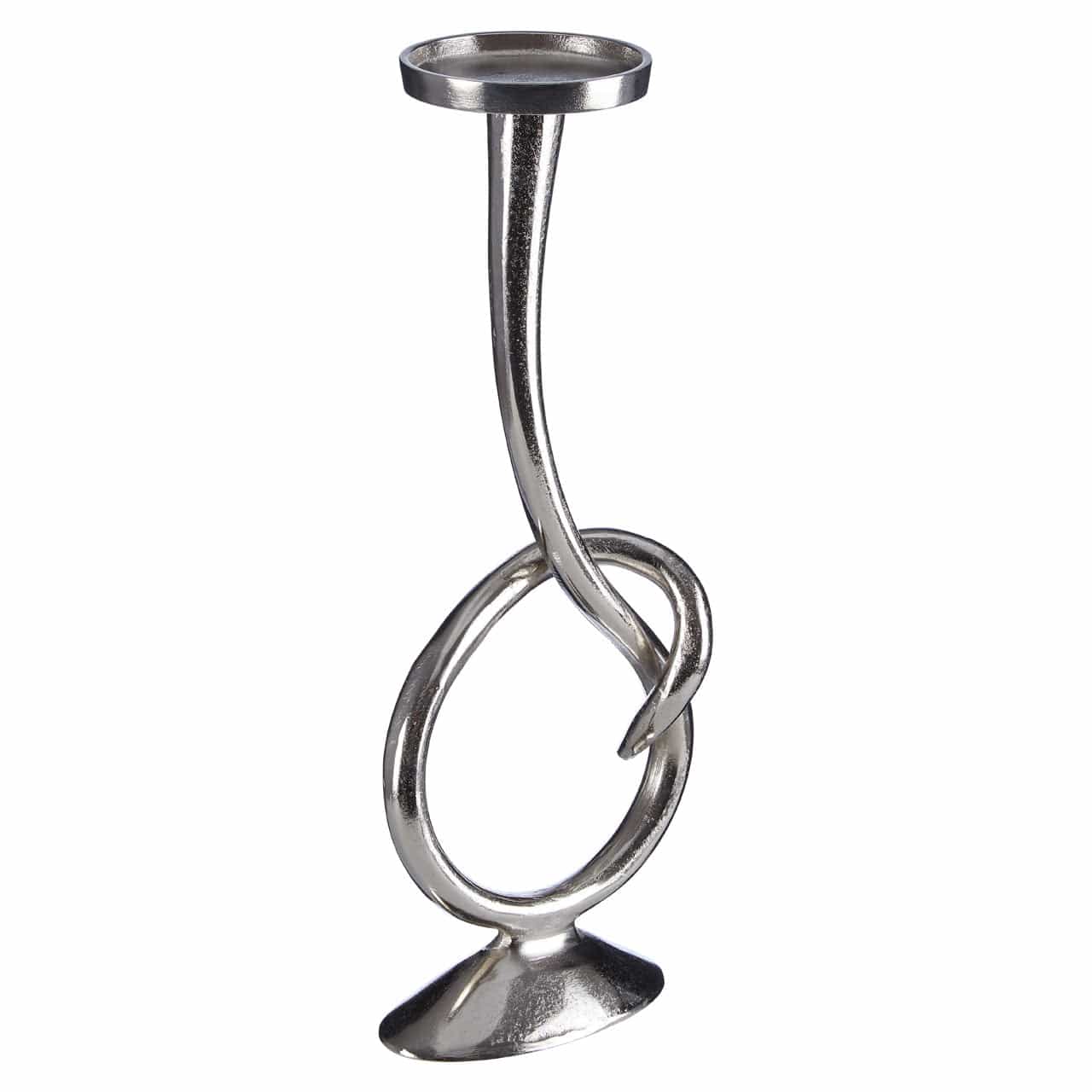 Hamilton Interiors Accessories Fifty Five South Twist Nickel Candle Holder House of Isabella UK