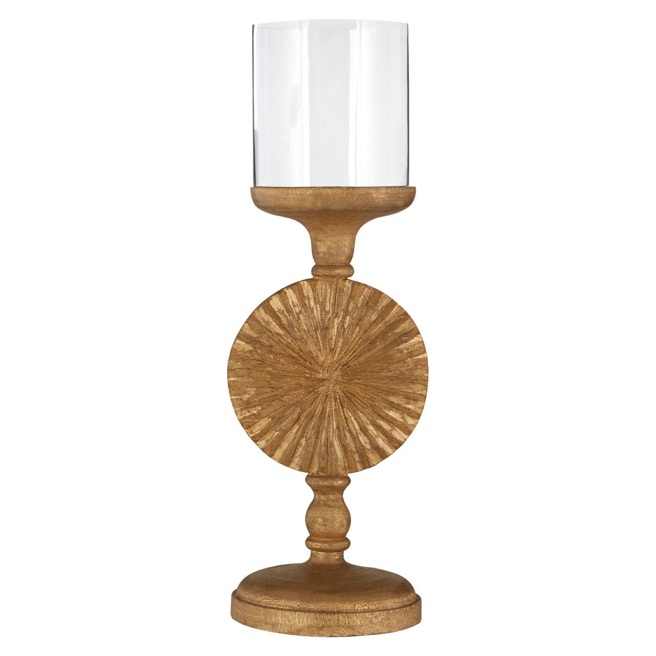 Hamilton Interiors Accessories Fluted Disc Candle Holder House of Isabella UK