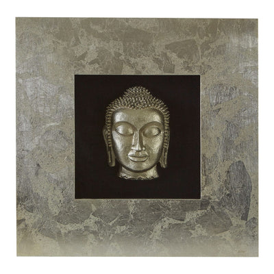 Hamilton Interiors Accessories Framed Silver Buddha Wall Art House of Isabella UK