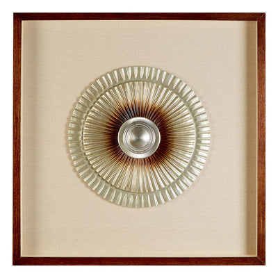 Hamilton Interiors Accessories Framed Silver Round Carving Wall Art House of Isabella UK