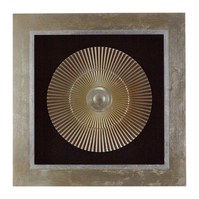 Hamilton Interiors Accessories Framed Two Tone Gold Round Carving Wall Art House of Isabella UK