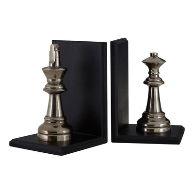 Hamilton Interiors Accessories Kensington Townhosue King And Queen Chess Bookends House of Isabella UK