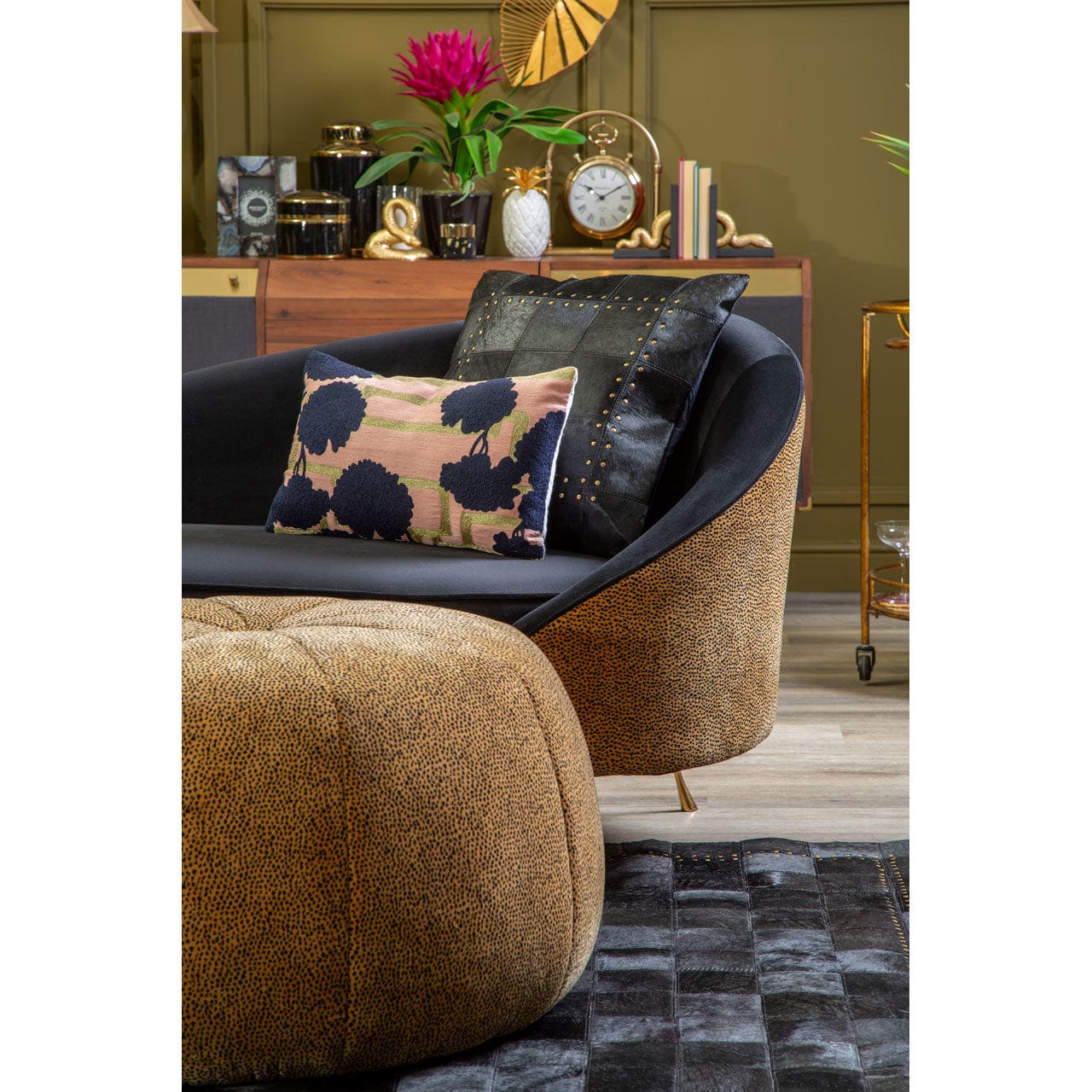 Hamilton Interiors Accessories Safia Multi Black Cushion House of Isabella UK