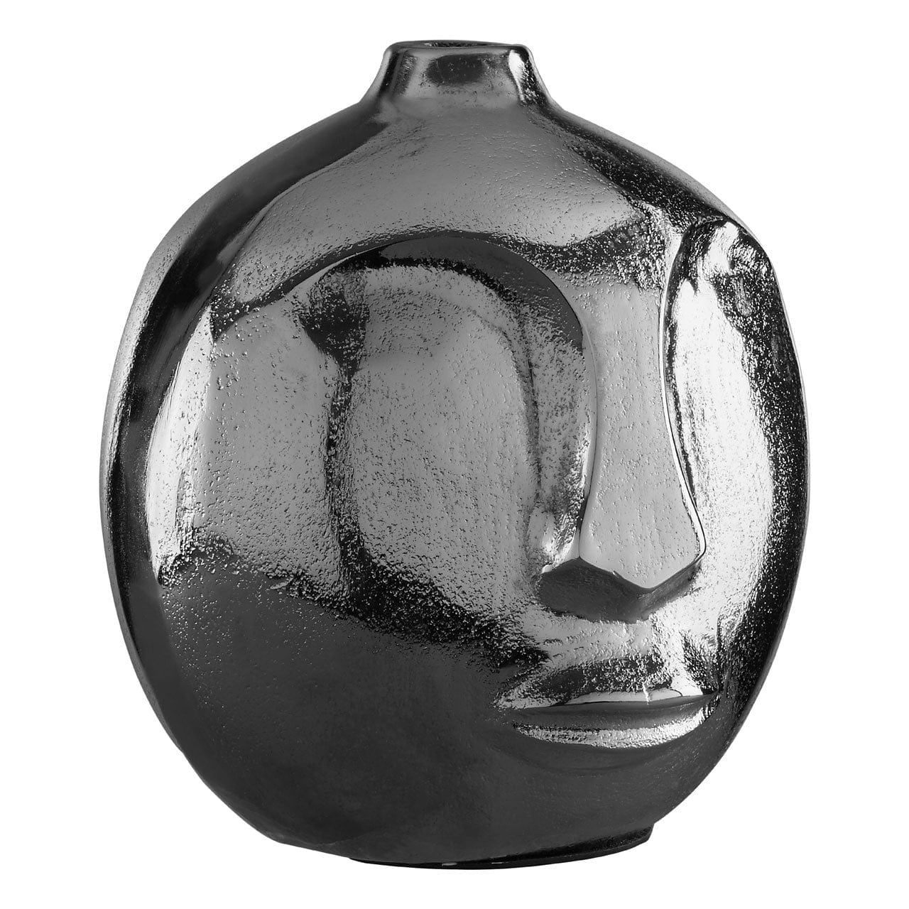 Hamilton Interiors Accessories Viso Small Silver Finish Round Vase House of Isabella UK