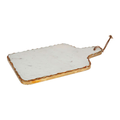Hamilton Interiors Accessories White Marble And Gold Foil Paddle Board House of Isabella UK