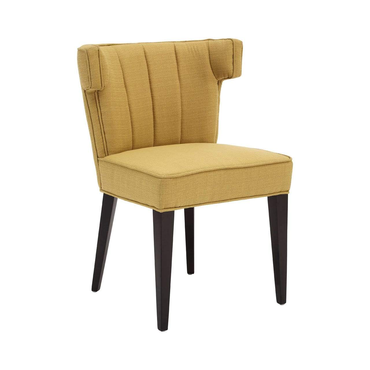 Hamilton Interiors, Oreo Yellow Linen / Cotton Dining Chair - House of Isabella UK