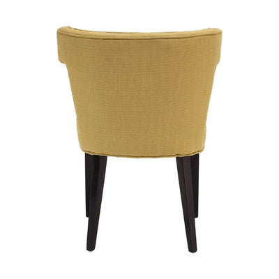 Hamilton Interiors, Oreo Yellow Linen / Cotton Dining Chair - House of Isabella UK