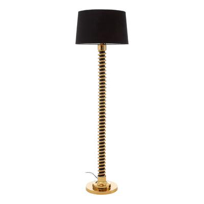 Hamilton Interiors, Macy Spiral Floor Lamp With Drum Shade - House of Isabella UK