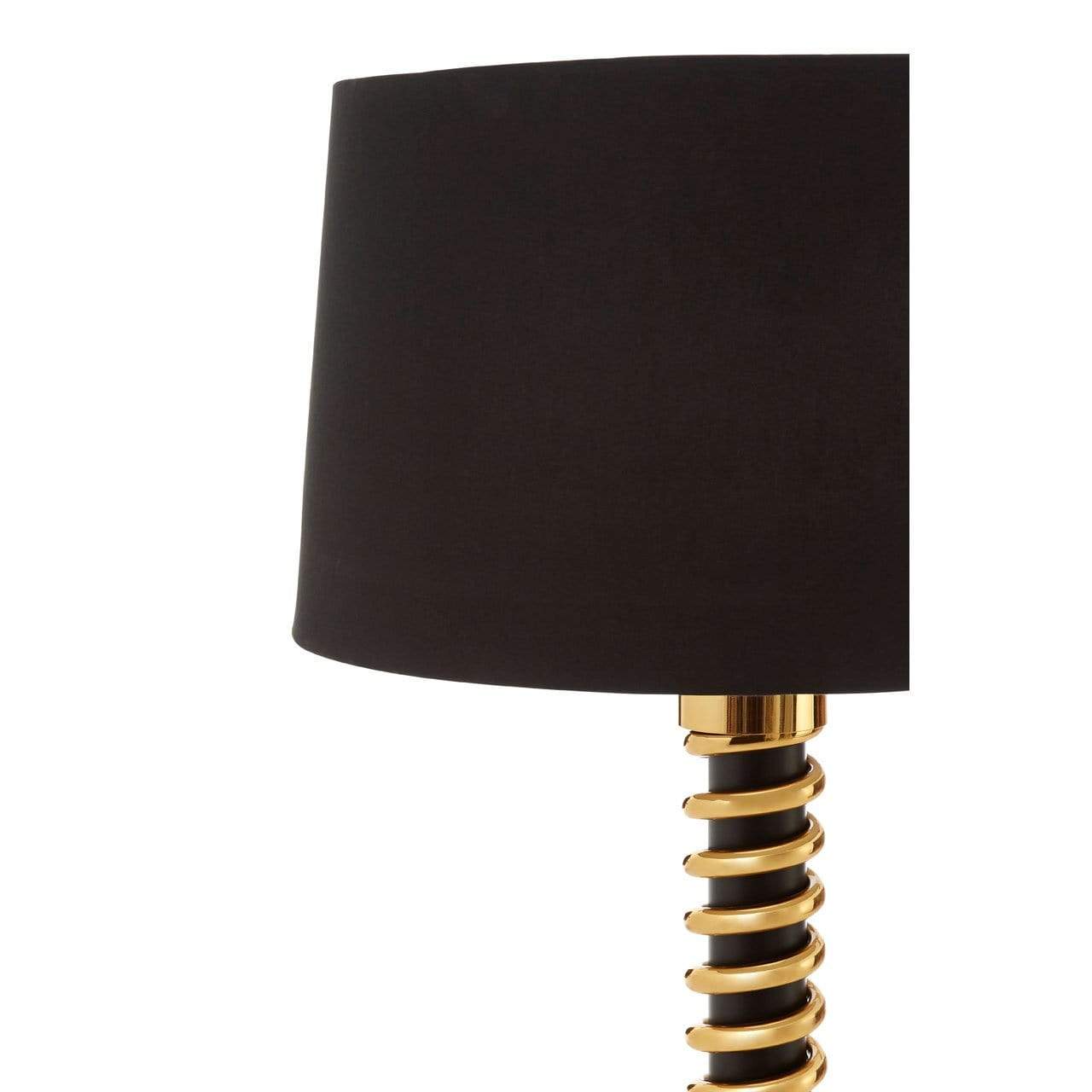 Hamilton Interiors, Macy Spiral Floor Lamp With Drum Shade - House of Isabella UK