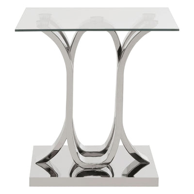 Hamilton Interiors Living Allure Curved Base End Table House of Isabella UK