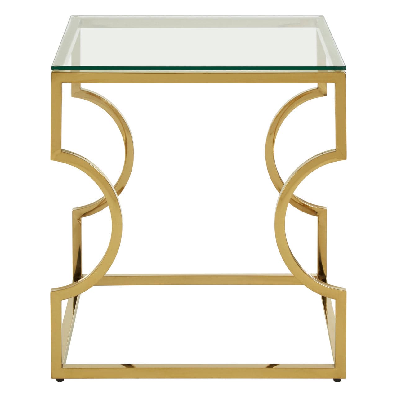 Hamilton Interiors Living Allure Curved Frame End Table House of Isabella UK