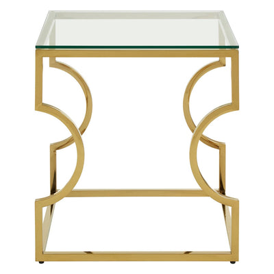 Hamilton Interiors Living Allure Curved Frame End Table House of Isabella UK