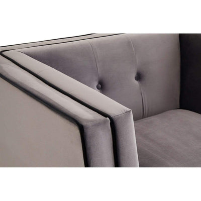 Hamilton Interiors, Bular Grey Velvet Chair - House of Isabella UK