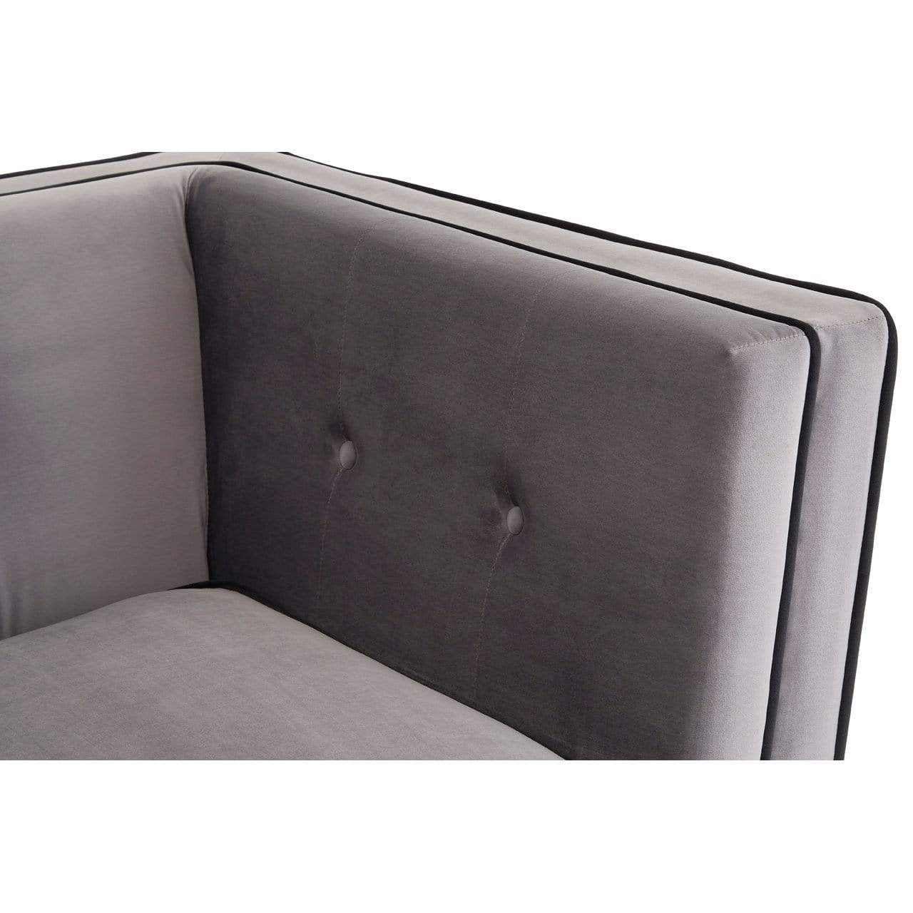 Hamilton Interiors, Bular Grey Velvet Chair - House of Isabella UK