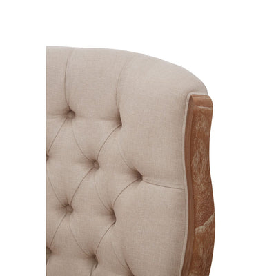 Hamilton Interiors Living Cabra Cream Fabric Chair With Straight Legs House of Isabella UK