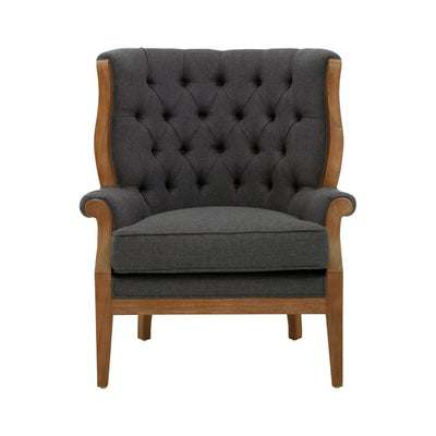 Hamilton Interiors Living Cabra Graphite Chair With Straight Legs House of Isabella UK