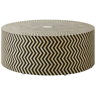 Hamilton Interiors, Collective Western Bone Round Coffee Table - House of Isabella UK