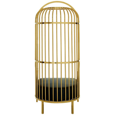 Hamilton Interiors, Elise Gold Finish Dome Cage Chair - House of Isabella UK