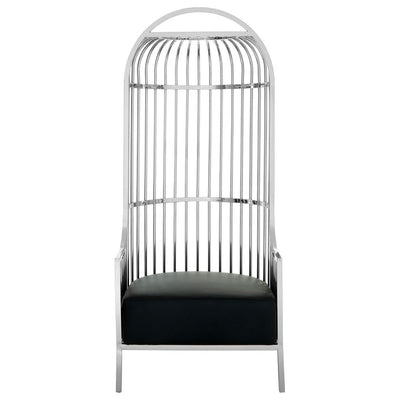 Hamilton Interiors, Elise Silver Finish Dome Cage Chair - House of Isabella UK
