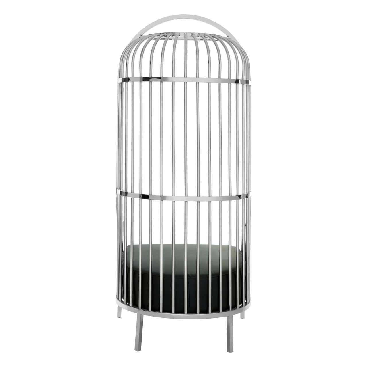 Hamilton Interiors, Elise Silver Finish Dome Cage Chair - House of Isabella UK