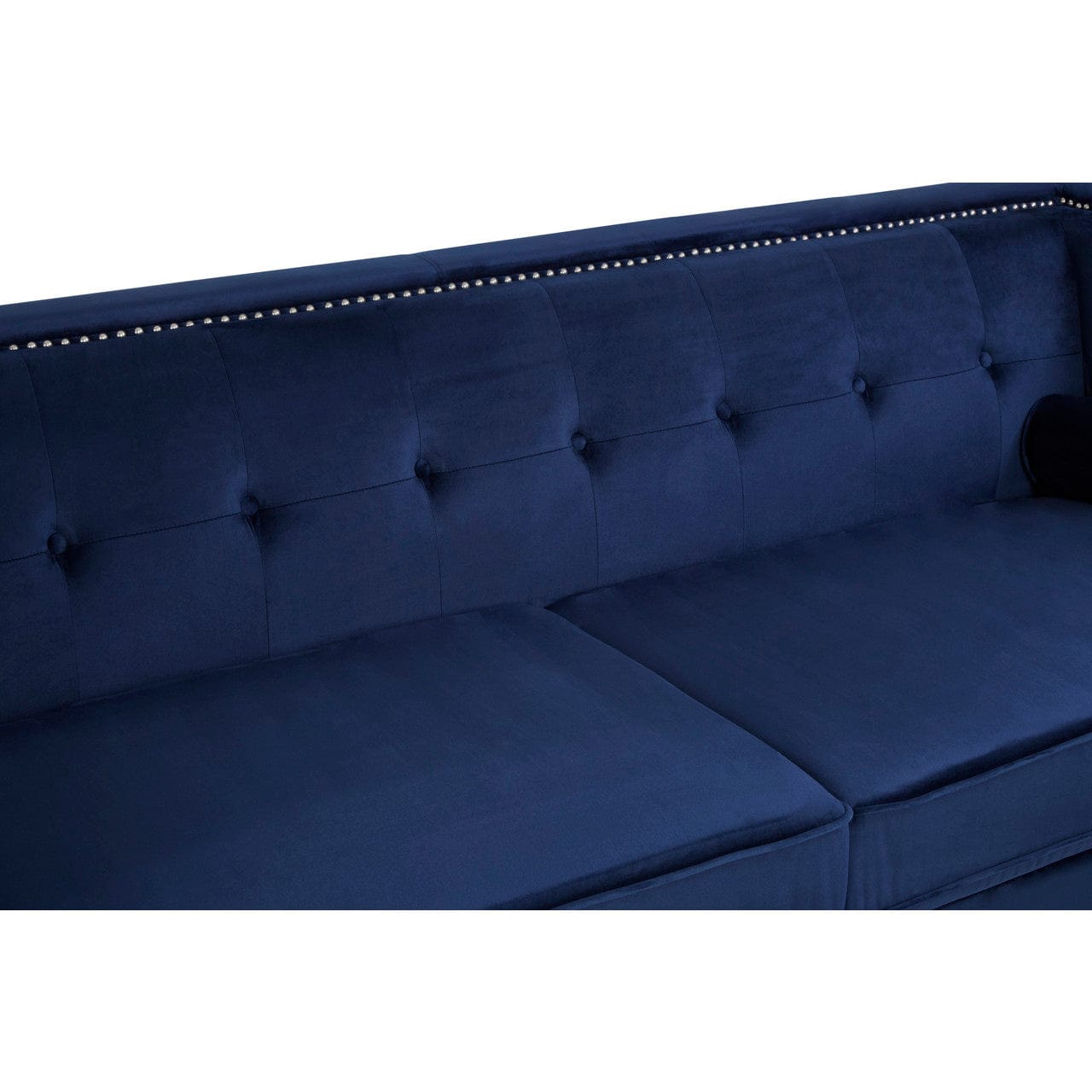 Hamilton Interiors Living Felisa 3 Seat Midnight Velvet Sofa House of Isabella UK