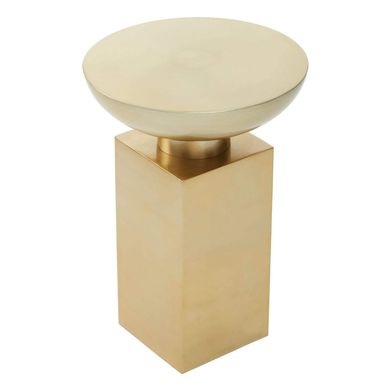 Hamilton Interiors Living Ford Gold Finish Side Table House of Isabella UK