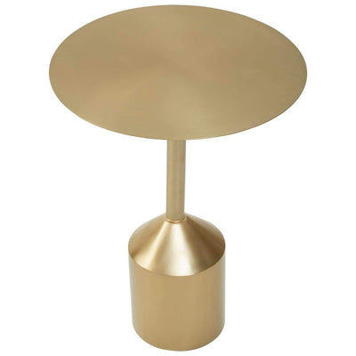 Hamilton Interiors Living Ford Gold Finish Side Table Large House of Isabella UK