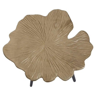 Hamilton Interiors Living Gold Ginkgo Small Side Table House of Isabella UK
