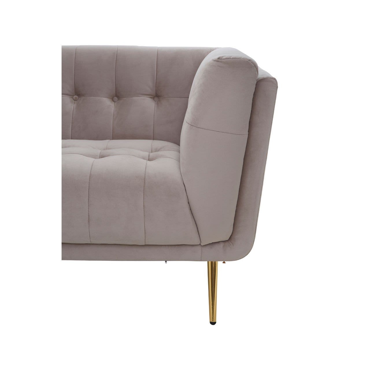 Hamilton Interiors Living Harissa 3 Seat Mink Velvet Sofa House of Isabella UK