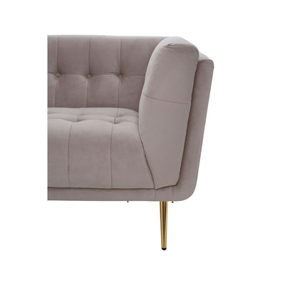Hamilton Interiors Living Harissa 3 Seat Mink Velvet Sofa House of Isabella UK