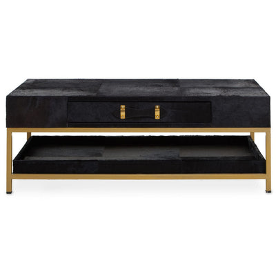 Hamilton Interiors Living Kensington Townhouse Hair On Hide Black And Gold Coffee Table House of Isabella UK