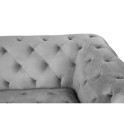 Hamilton Interiors Living Macey 2 Seat Mink Velvet Sofa House of Isabella UK